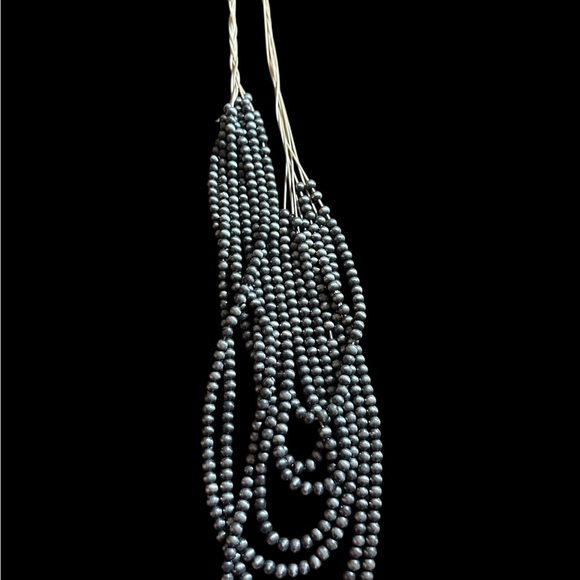 Elegant faux Navajo Pearl Multi-Strand Beaded Necklace - Picture 4 of 4